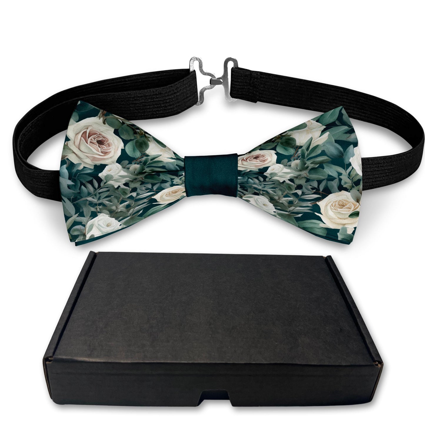 Eucalyptus and Roses Bow Tie Bowties