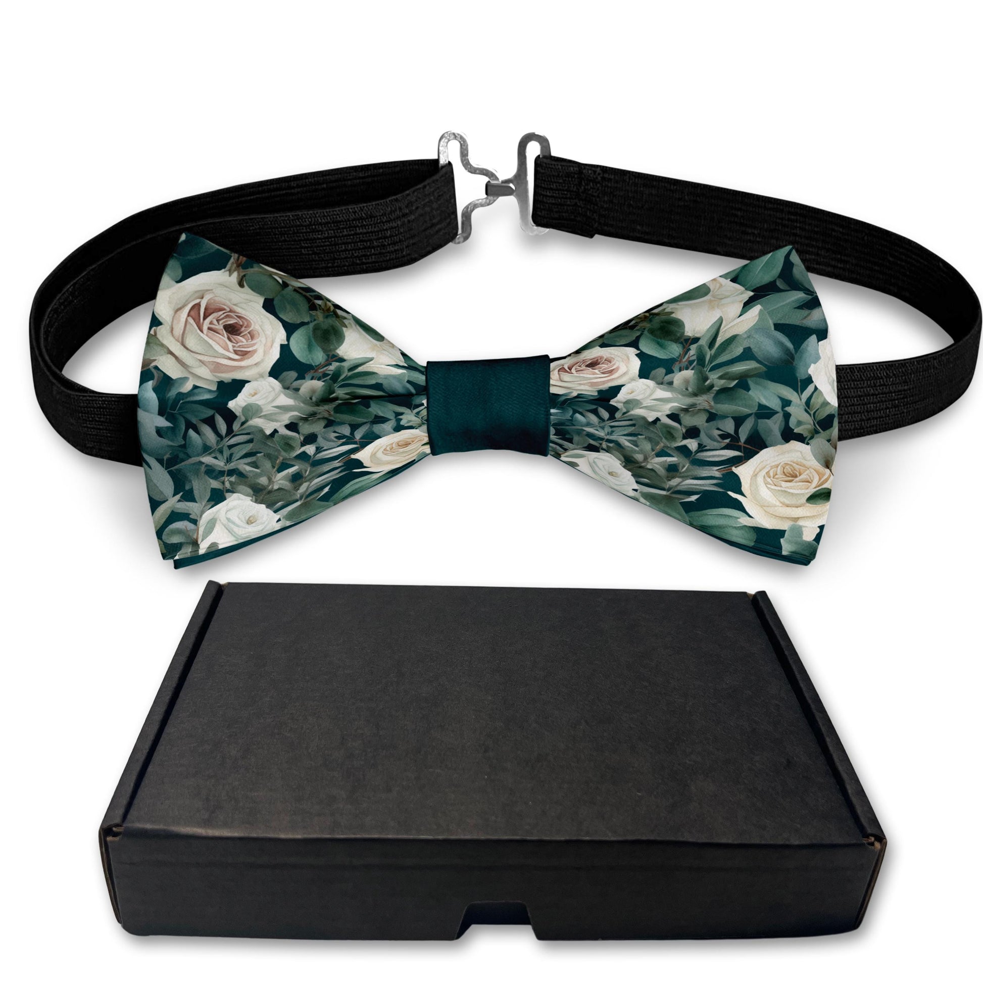 Eucalyptus and Roses Bow Tie Bowties