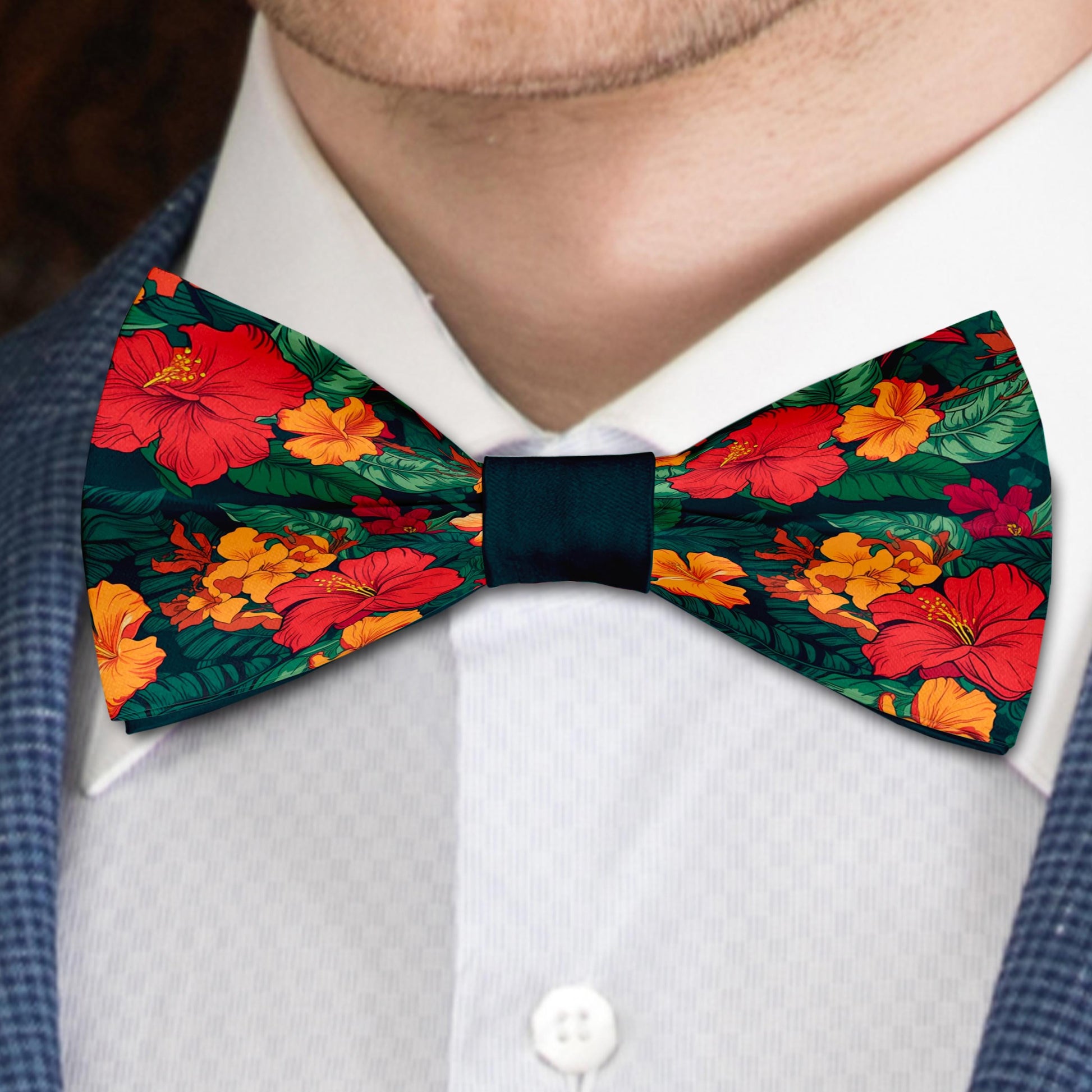 Floral Hawaiian Bow Tie Bowties