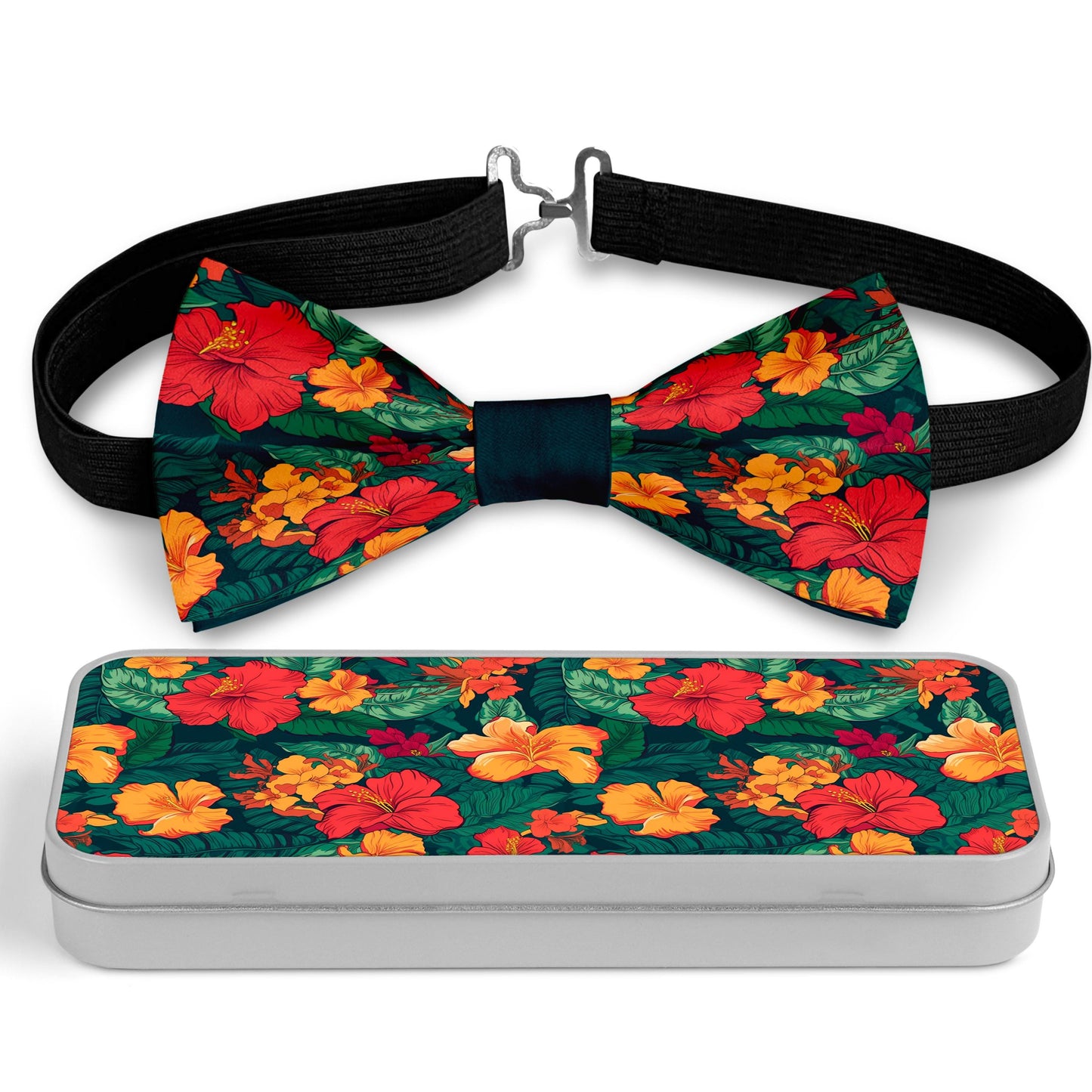 Floral Hawaiian Bow Tie Bowties