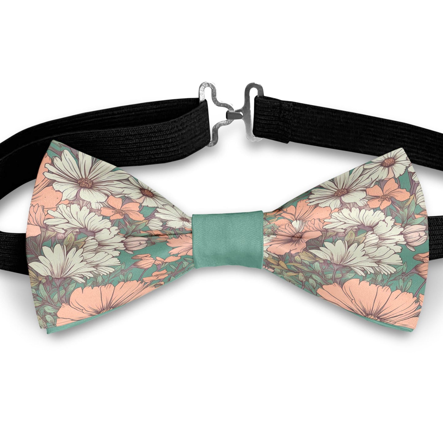 Pastel Paper Flowers Bow Tie Bowties