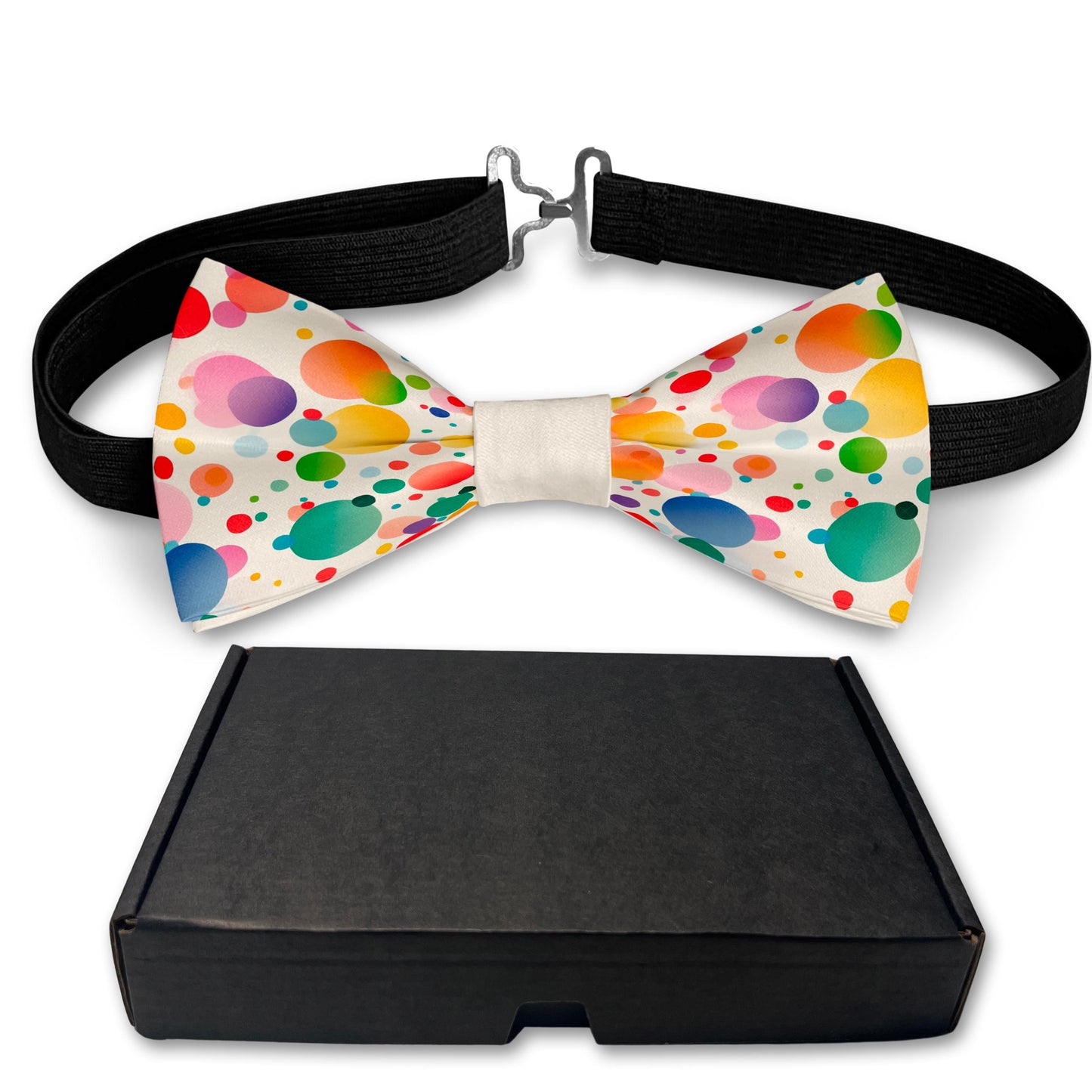 Polka Dot Rainbow Bow Tie Bowties