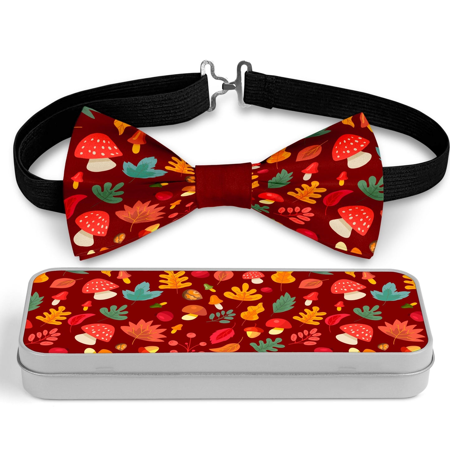 Autumn leaves Mushroom Bow Tie Bowties
