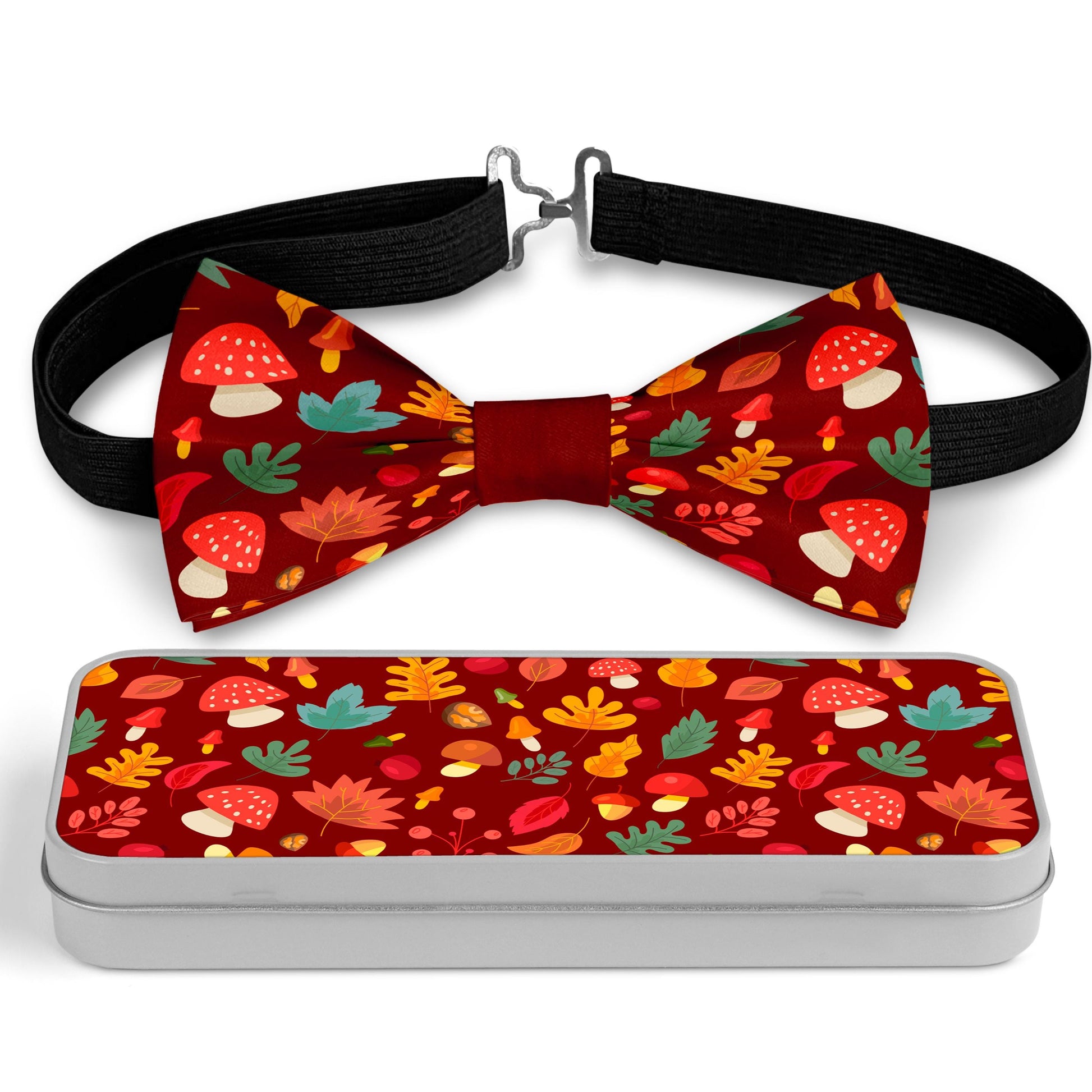 Autumn leaves Mushroom Bow Tie Bowties
