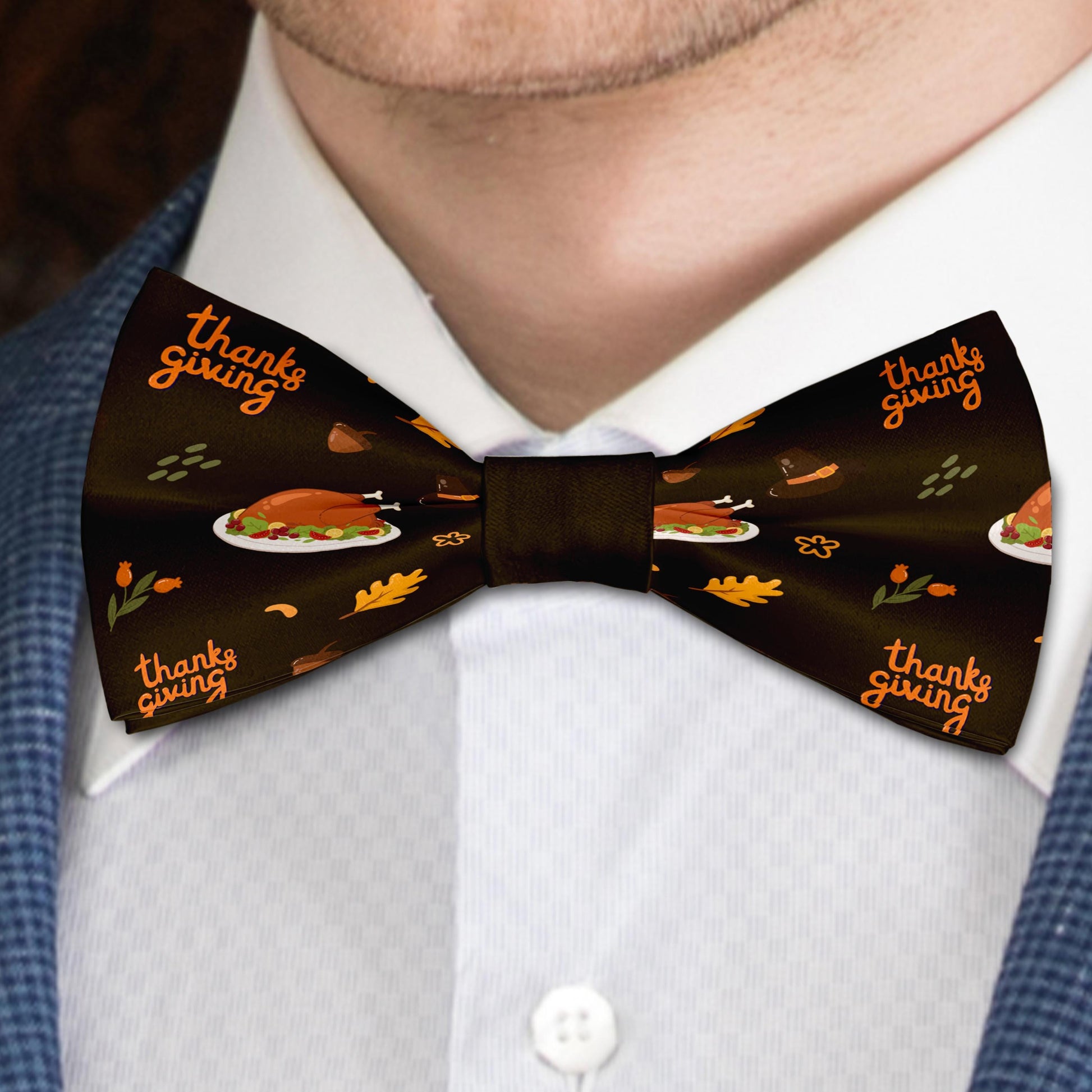 Thanksgiving Theme Bow Tie Bowties