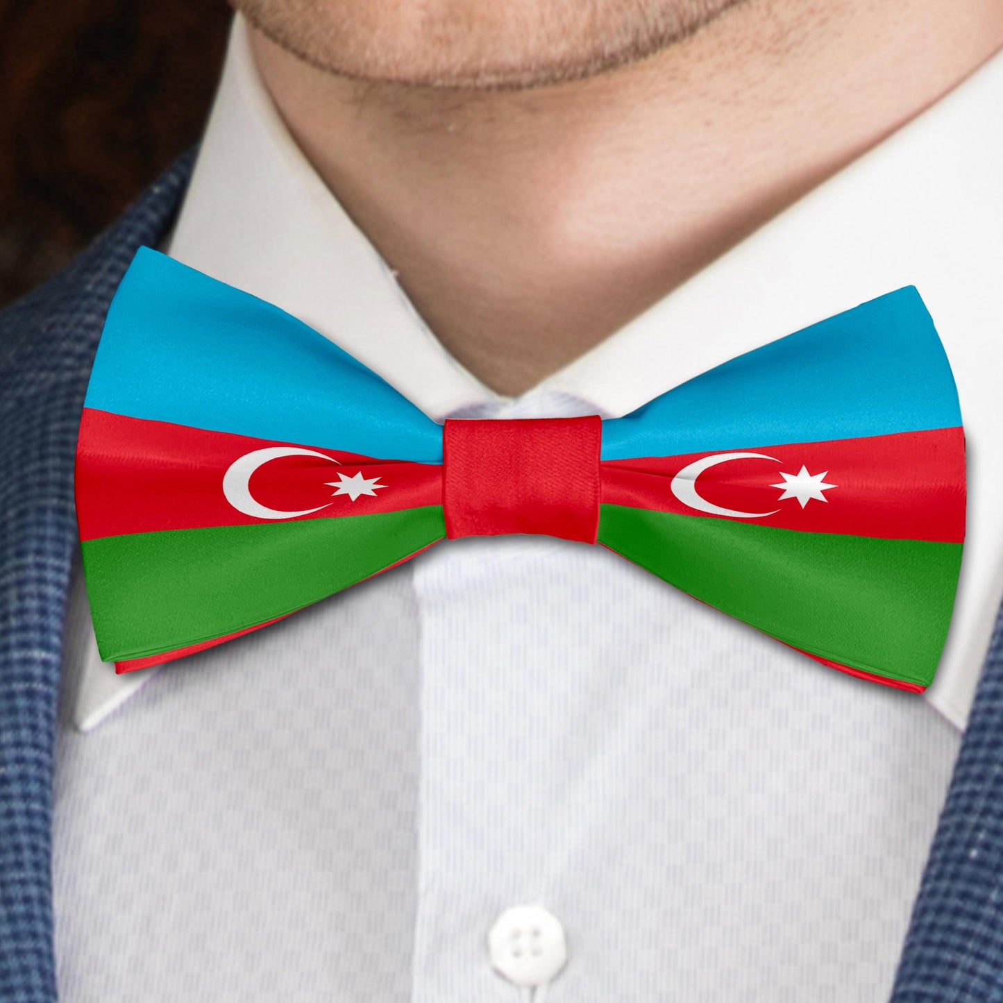 Flag of Azerbaijan Bow Tie Bowties