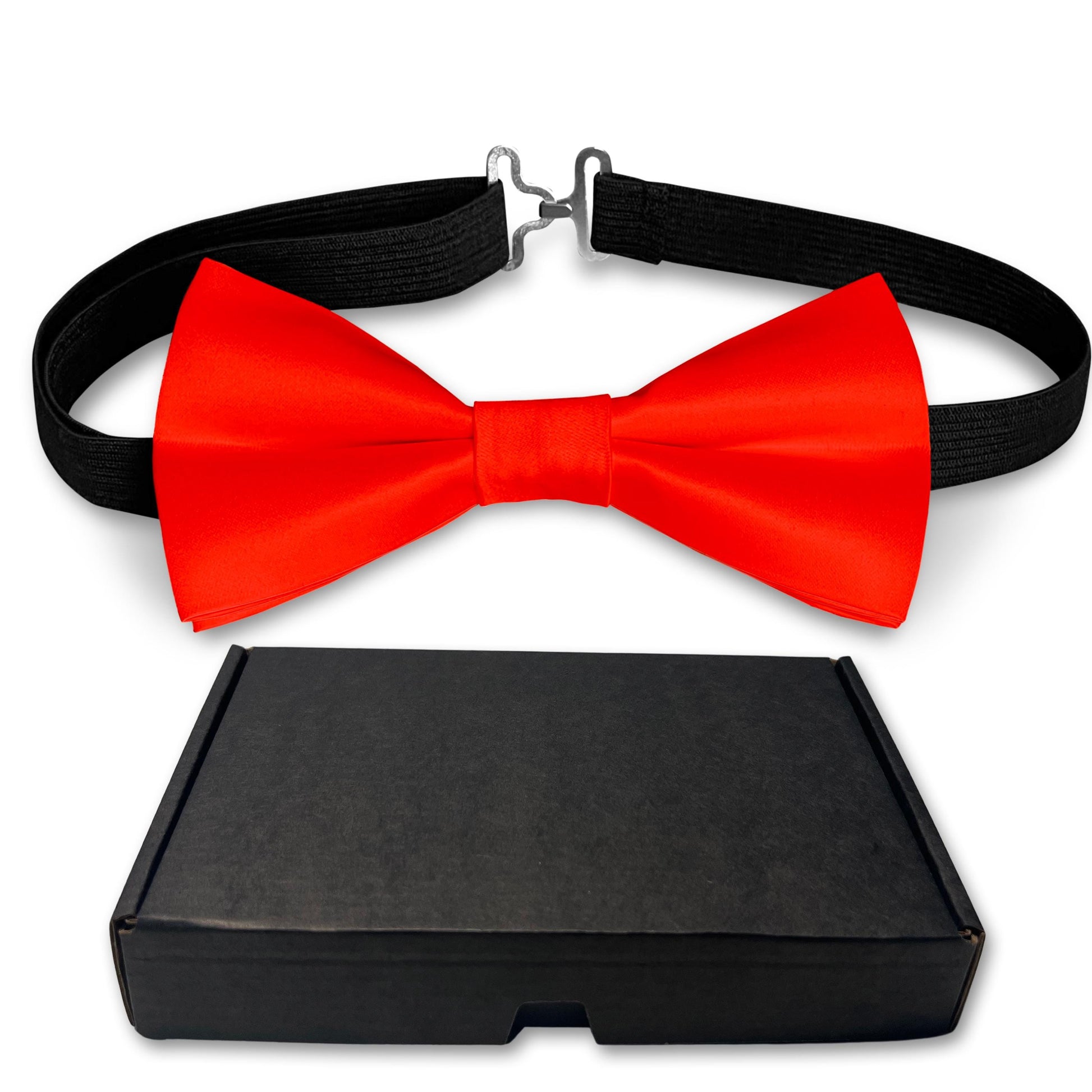 Scarlet Red Color Bow Tie Bowties