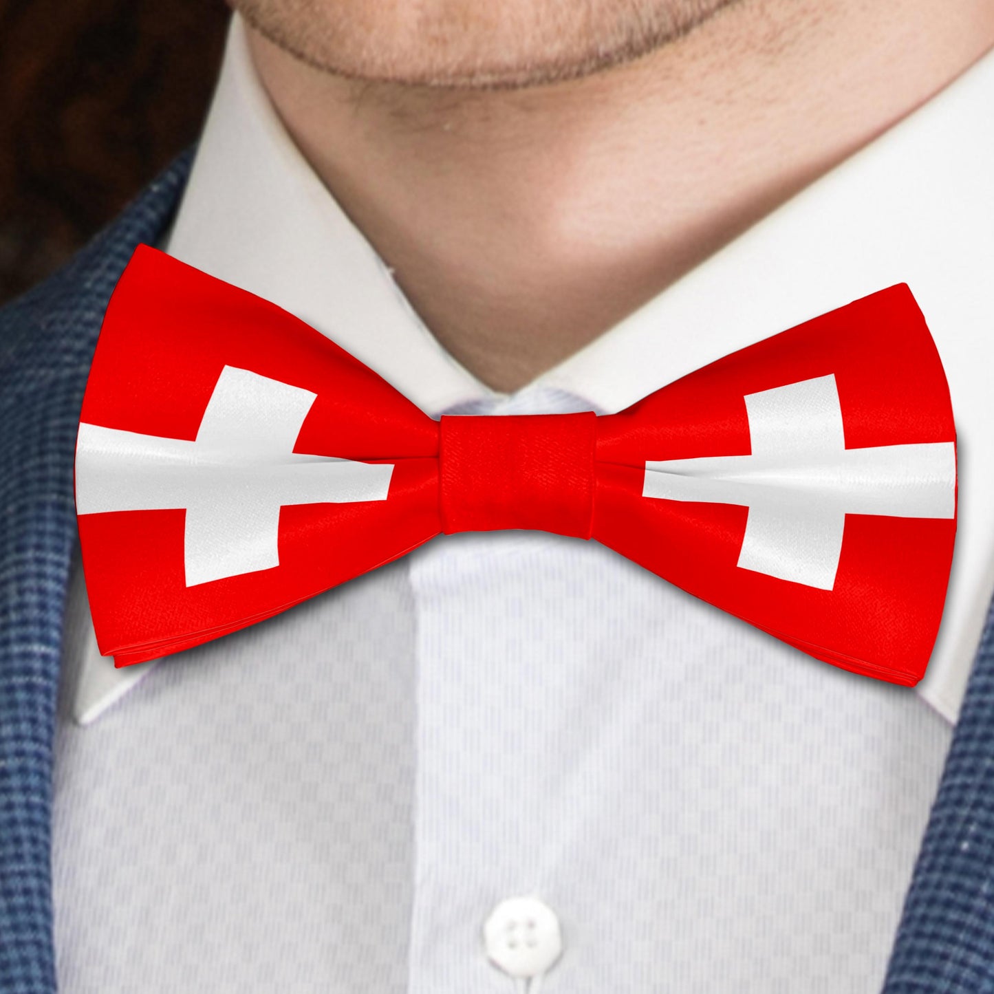 Flag of Switzerland Bow Tie Bowties