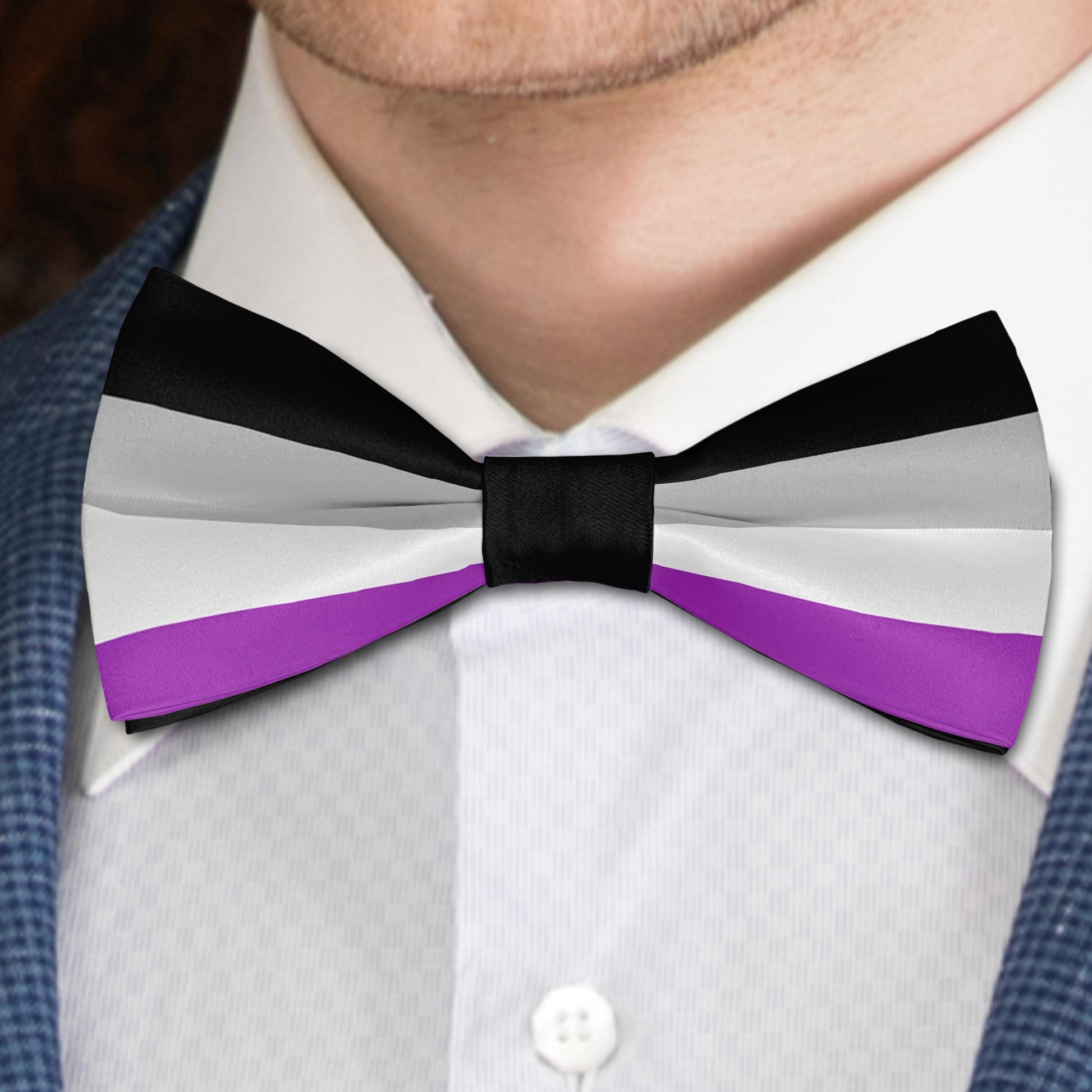 Flag of Asexual Bow Tie Bowties