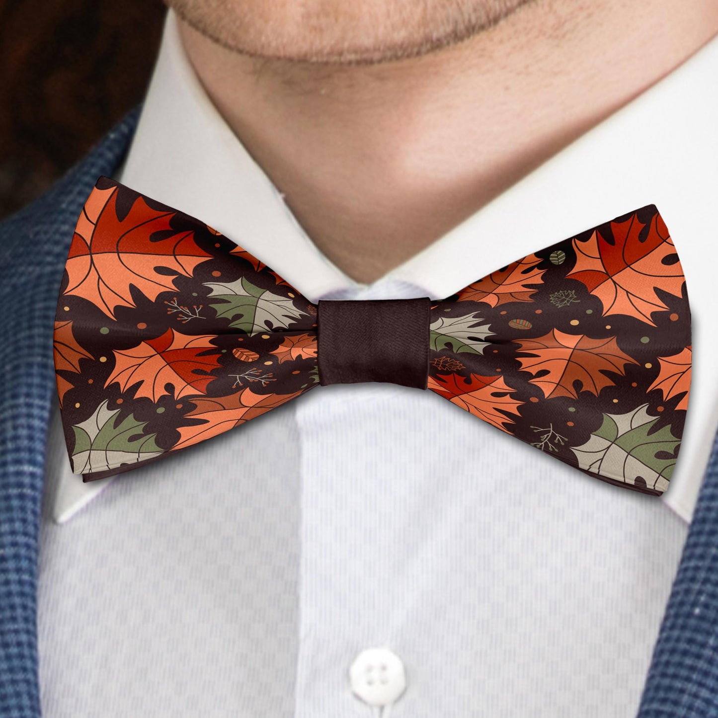 Maple Leaves Bow Tie Bowties