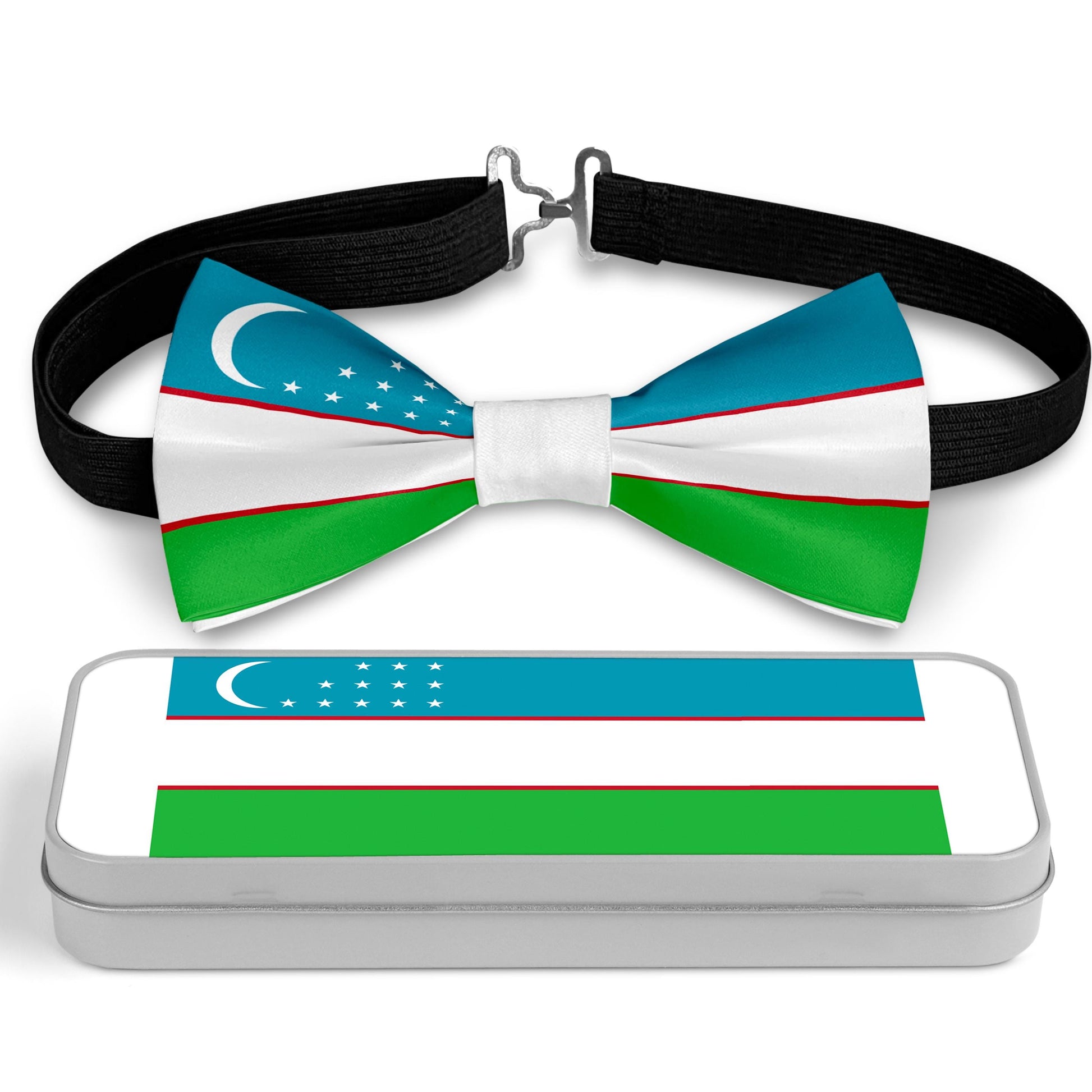 Flag of Uzbekistan Bow Tie Bowties