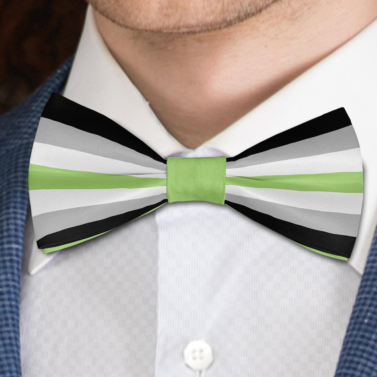 Flag of Agender Bow Tie Bowties