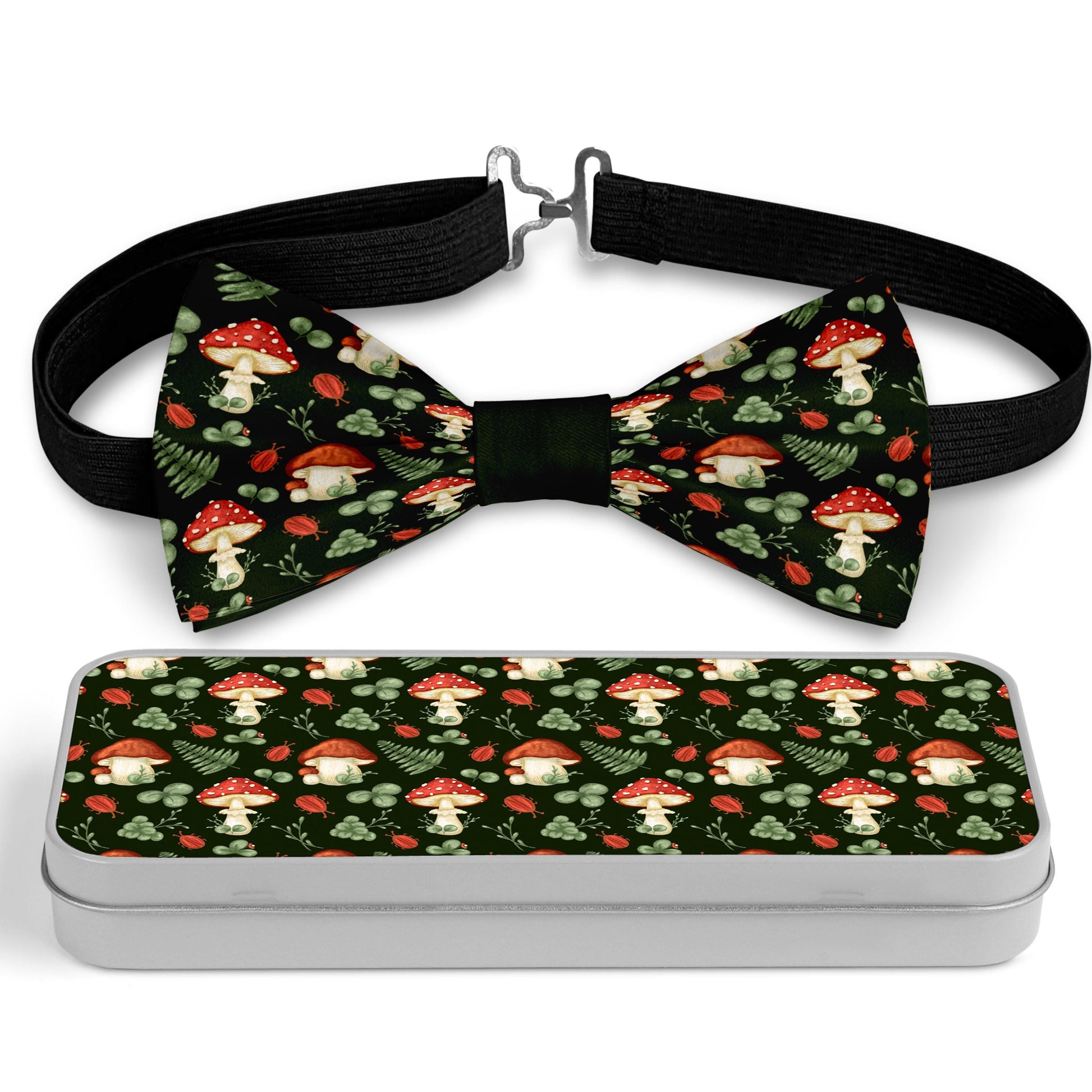 Mushrooms forest Bow Tie Bowties