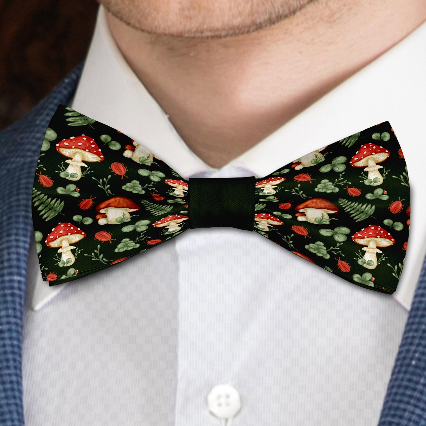 Mushrooms forest Bow Tie Bowties