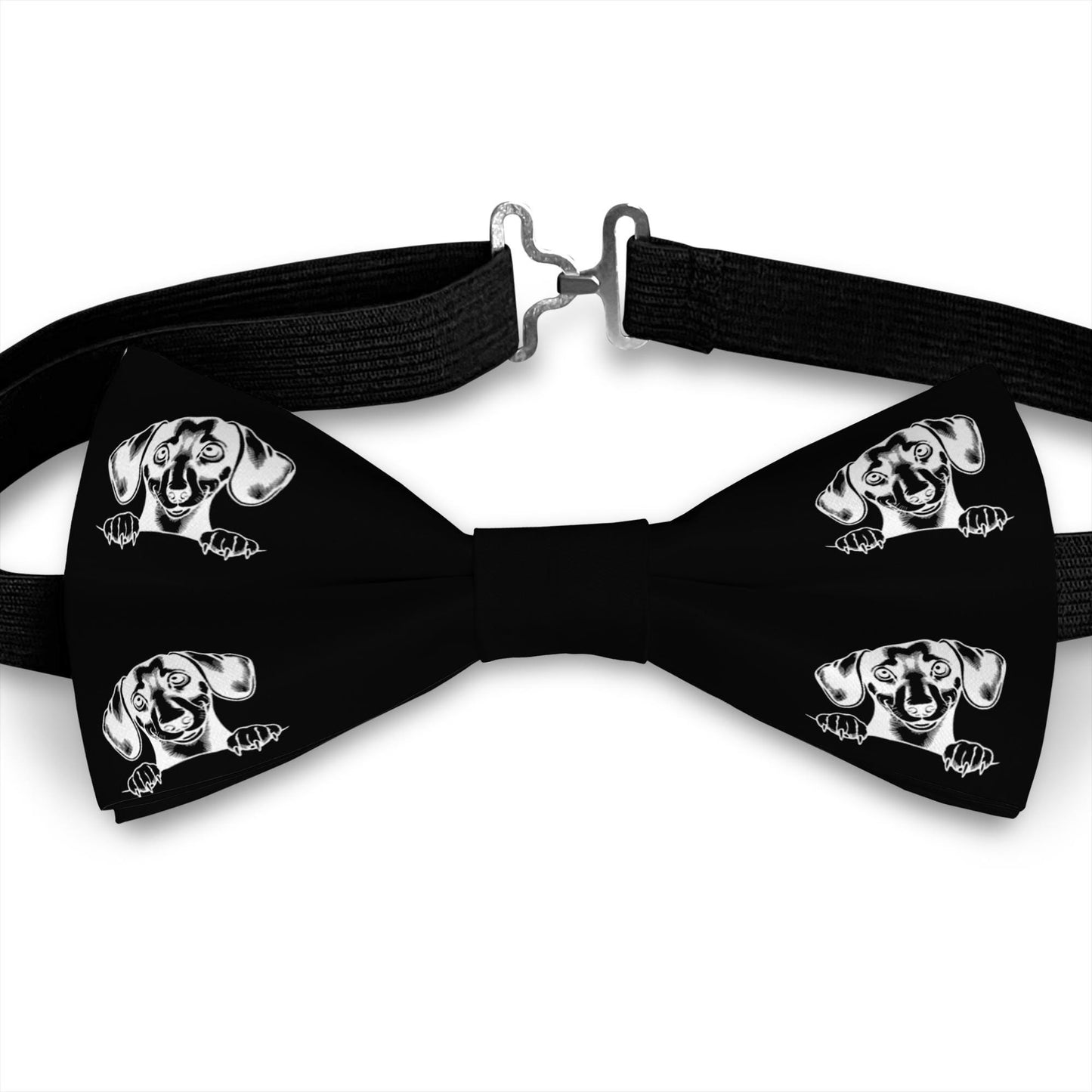 Dachshund Dog Bow Tie, Handmade Satin Accessory, Dogs Lover Gift Bowties