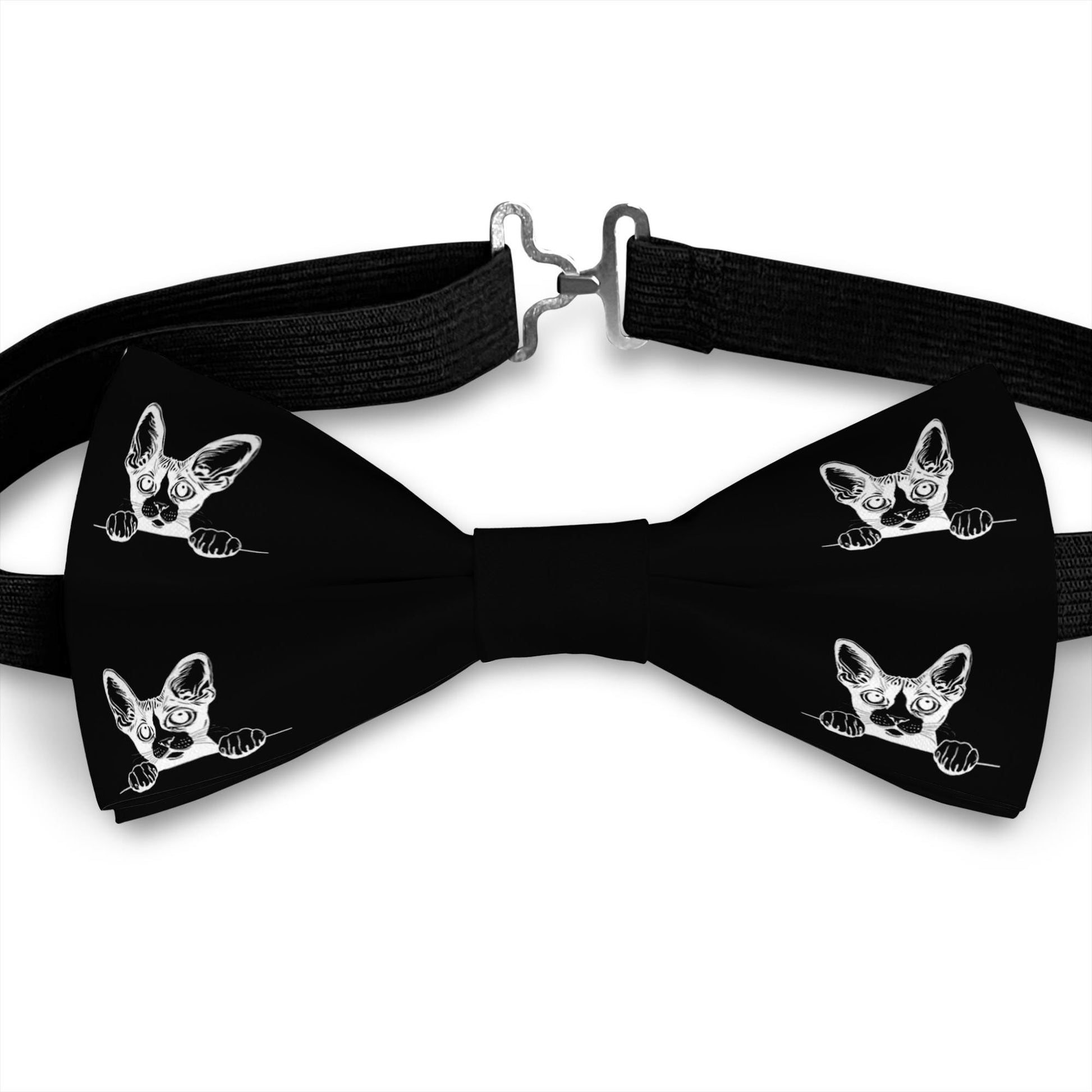 Cornish Rex Cat Bow Tie, Handmade Stylish Pet Accessory, Gift for Cats Lovers Bowties