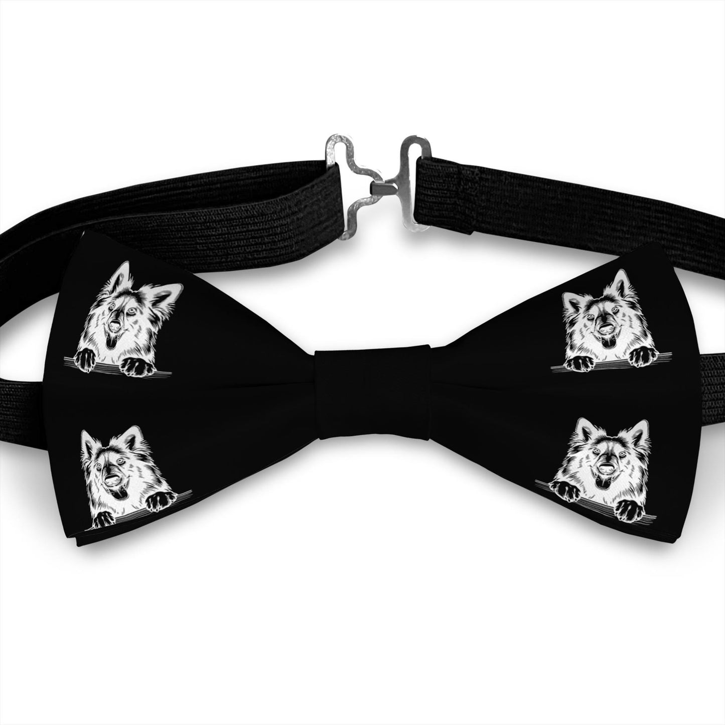 Belgian Tervuren Dog Bow Tie, Handmade Satin Accessory, Dogs Lover Gift Bowties