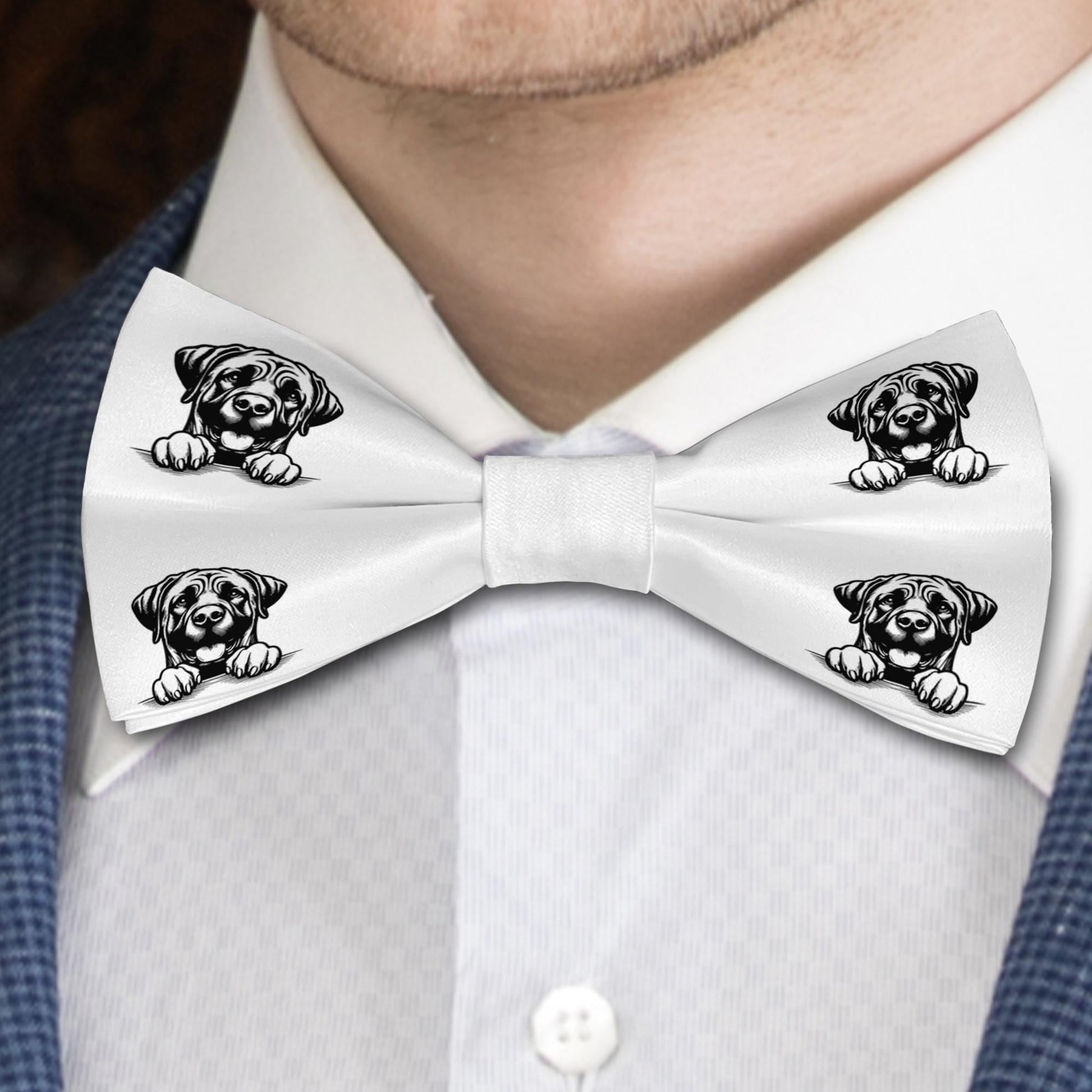 Boerboel Dog Bow Tie, Handmade Satin Accessory, Dogs Lover Gift Bowties