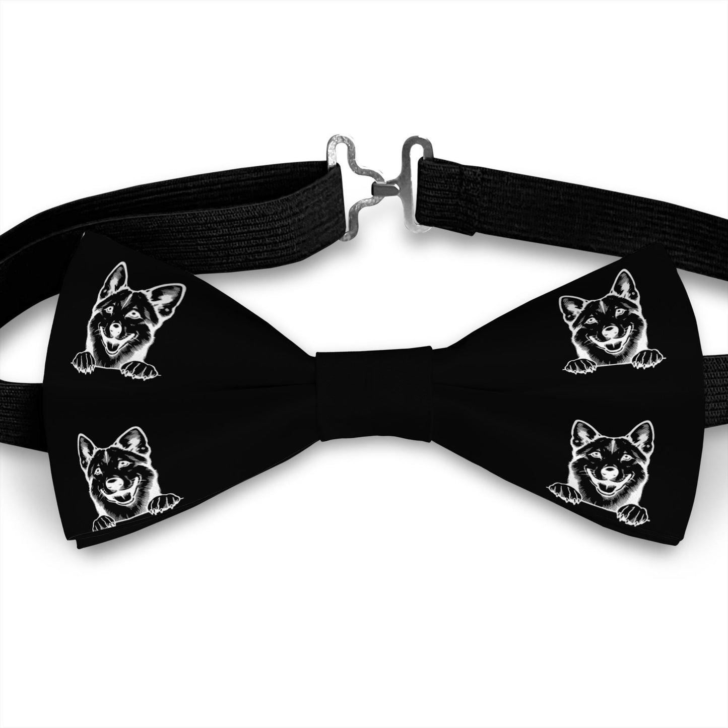 Canaan Dog Bow Tie, Handmade Satin Accessory, Dogs Lover Gift Bowties