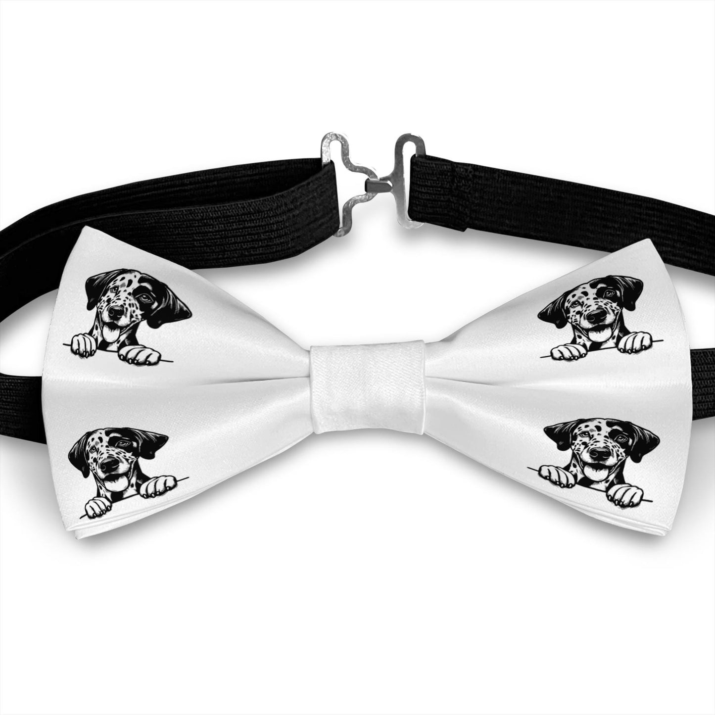 Catahoula Leopard Dog Bow Tie, Handmade Satin Accessory, Dogs Lover Gift Bowties