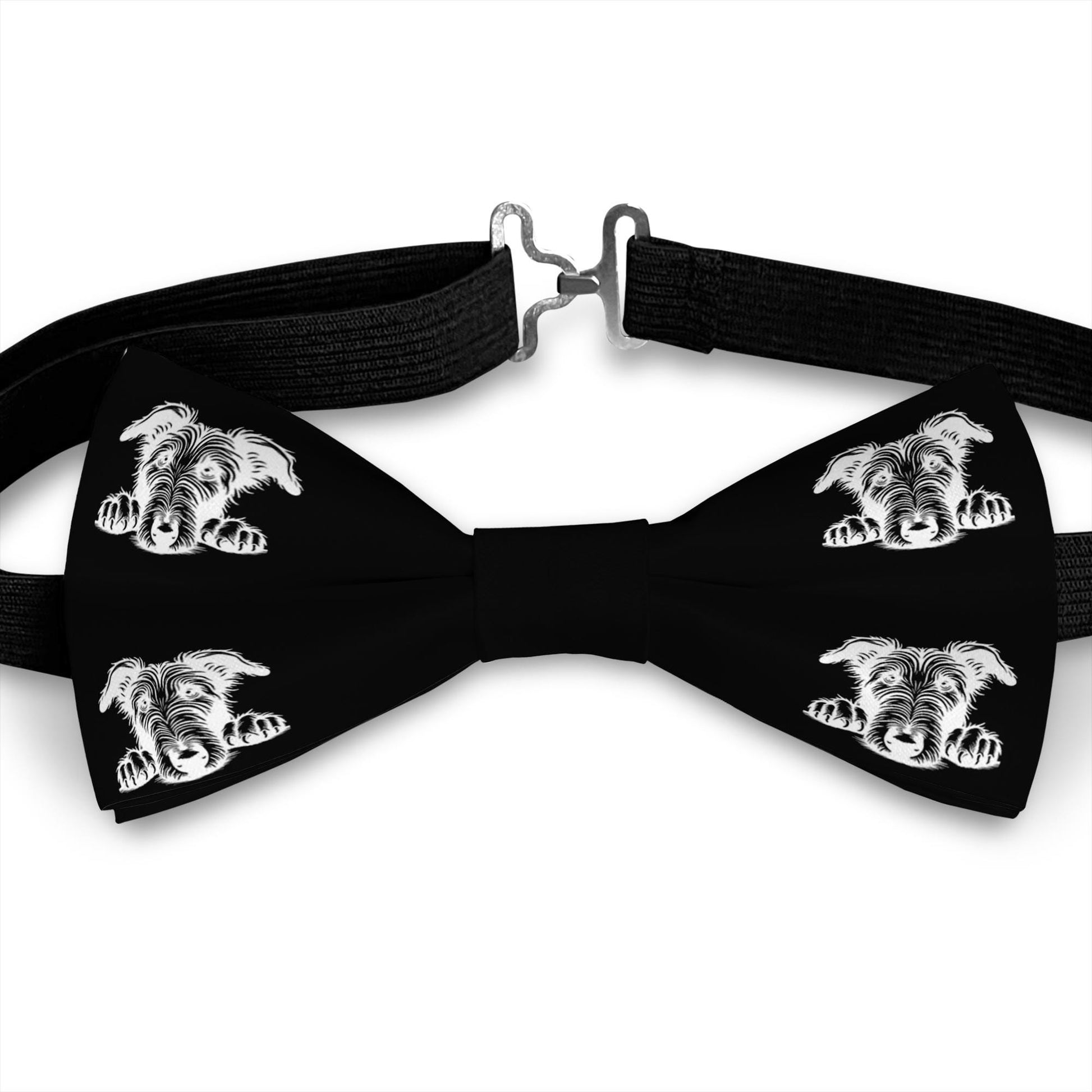 Scottish Deerhound Dog Bow Tie, Handmade Satin Accessory, Dogs Lover Gift Bowties