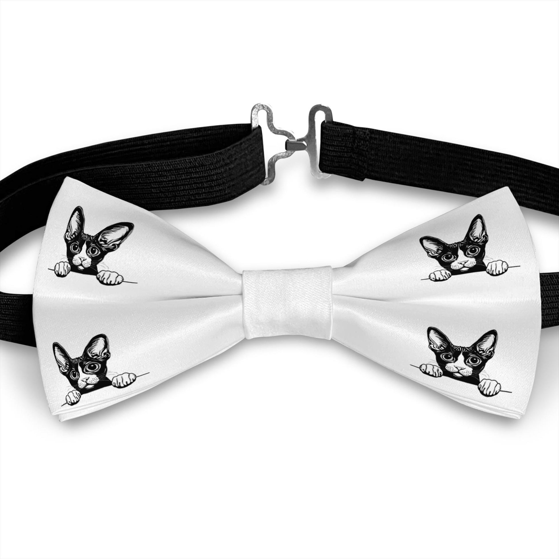 Cornish Rex Cat Bow Tie, Handmade Stylish Pet Accessory, Gift for Cats Lovers Bowties