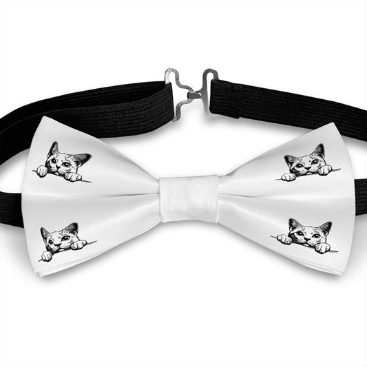 Khao Manee Cat Bow Tie, Handmade Stylish Pet Accessory, Gift for Cats Lovers Bowties